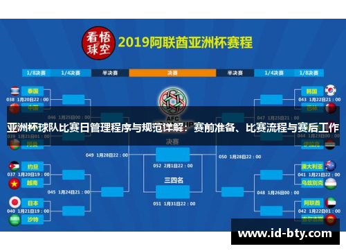 亚洲杯球队比赛日管理程序与规范详解：赛前准备、比赛流程与赛后工作